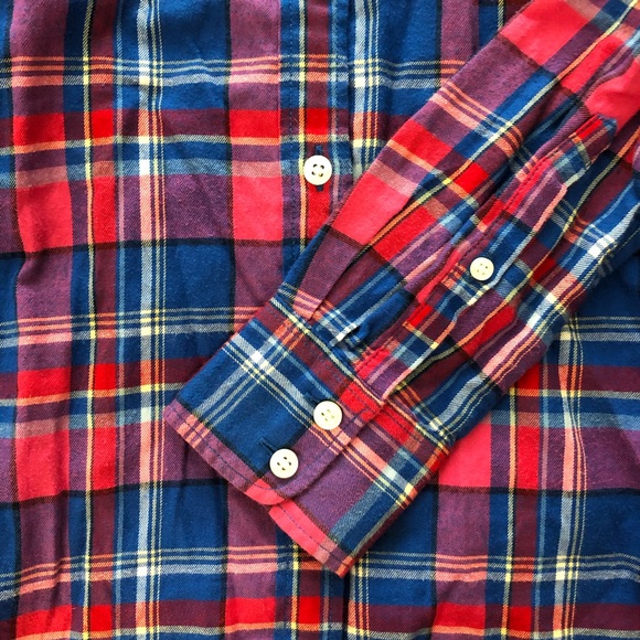 EUC J Crew Factory Women’s Plaid The Perfect Shirt - Picture 4 of 6